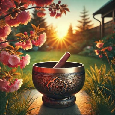 Oasis Tibetano: Baño de Sonido Meditativo con Ambiente Natural para Aliviar el Estrés y la Ansiedad y Rejuvenecer el Sistema Nervi