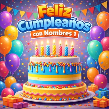 Feliz Cumpleaños con Nombres
