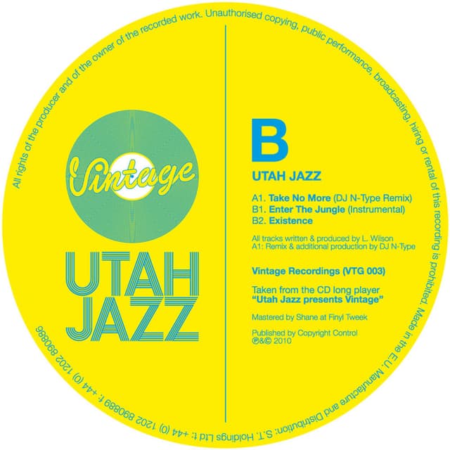 Take No More (N-Type Remix) / Enter The Jungle (Instrumental) / Burnt Out