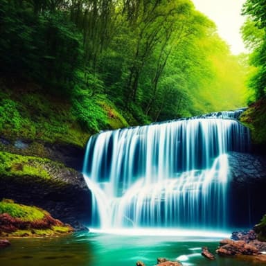 Relaxing Waterfall And Nature Sound to Sleep, Rest, Read