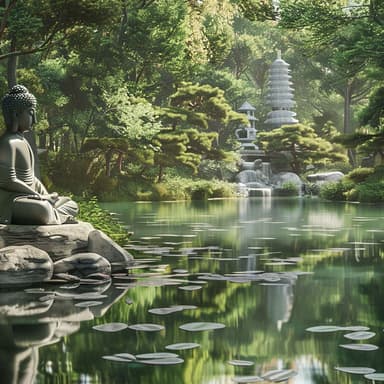 Fredens tempel: Japansk zenmusik, Djup avslappning, Meditation, Andlig utveckling, Buddhistisk praktik, Lugna din själ och sakta n