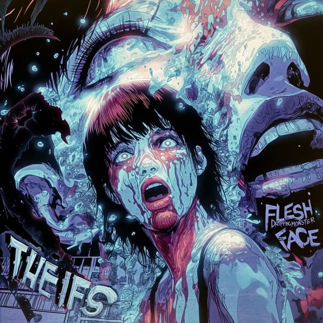 Flesh Dripping Monster Face