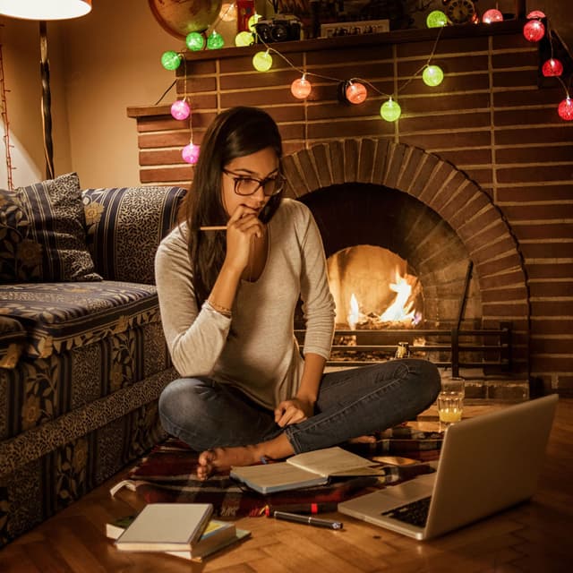 Flaming Nature's Insights: Binaural Fire for Focused Study Time