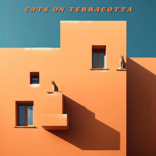 Cats on Terracotta: Rhythms in the Sun
