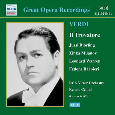 Verdi: Trovatore (Il) (Bjorling, Milanov, Cellini) (1952)