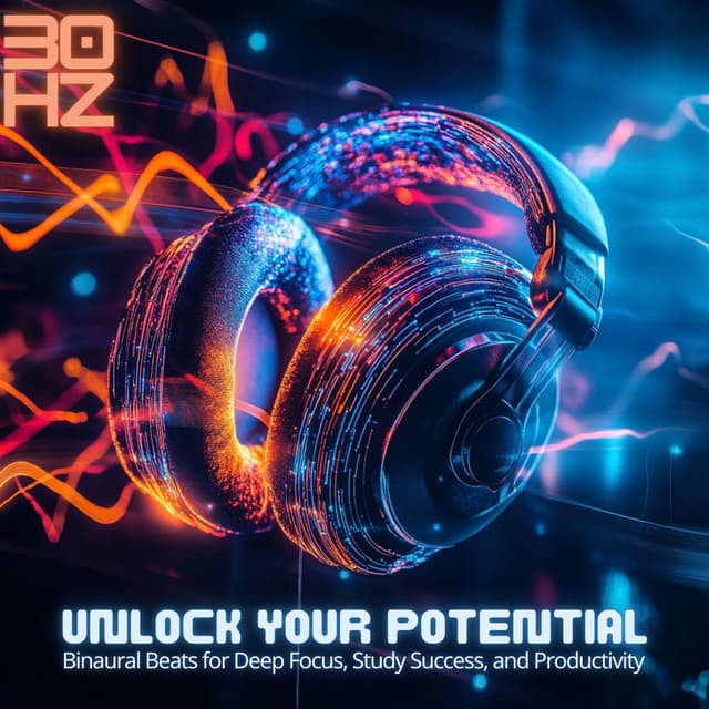 Unlock Your Potential - 30Hz Binaural Beats for Deep Focus, Study Success, and Productivity