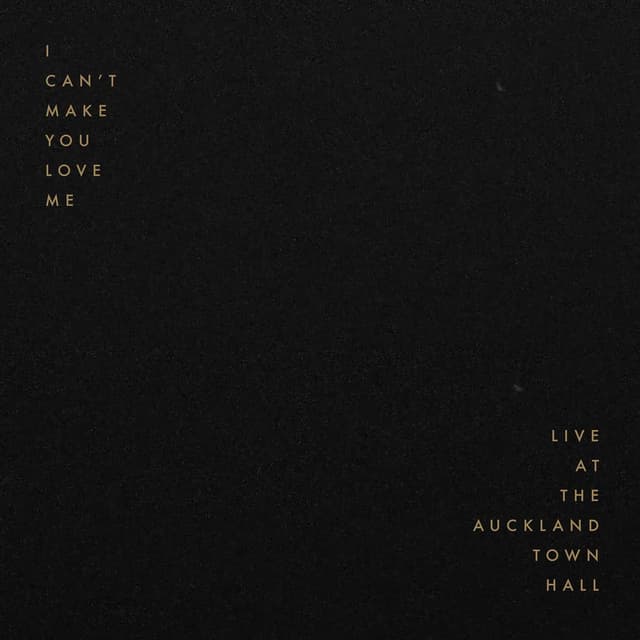 I Can't Make You Love Me (feat. Nick Dow) (Live at the Auckland Town Hall, featuring Nick Dow on Piano)