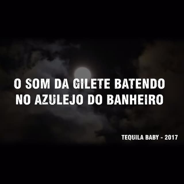 O som da gilete batendo no azulejo do banheiro