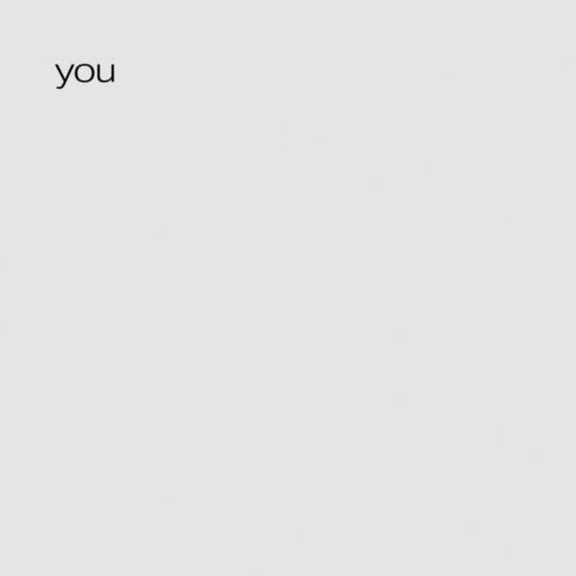 you