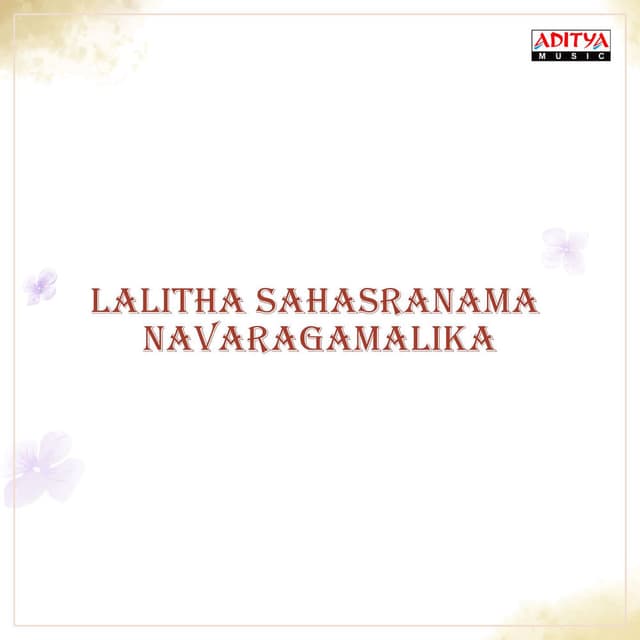 Lalitha Sahasranama Stothram