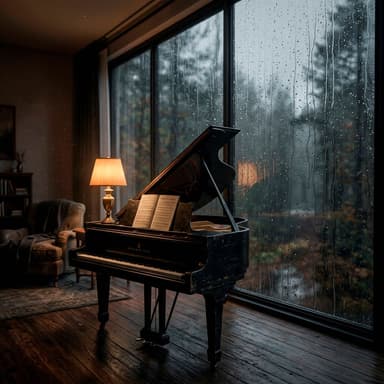 Calm Piano: Piano and Rain