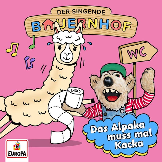 Das Alpaka muss mal Kacka