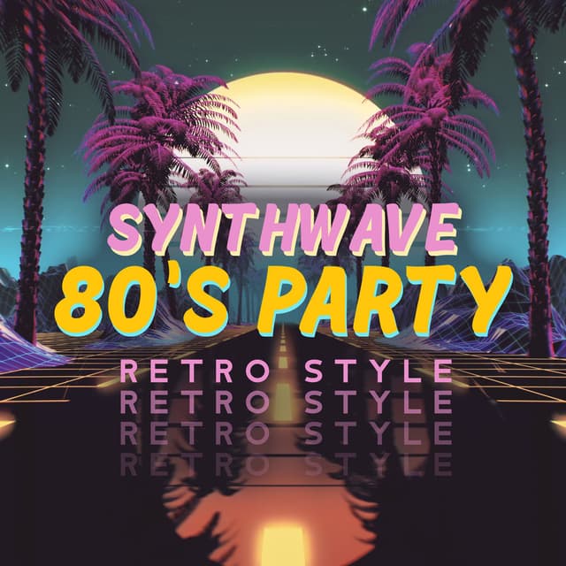 Synthwave 80's Party Retro Style