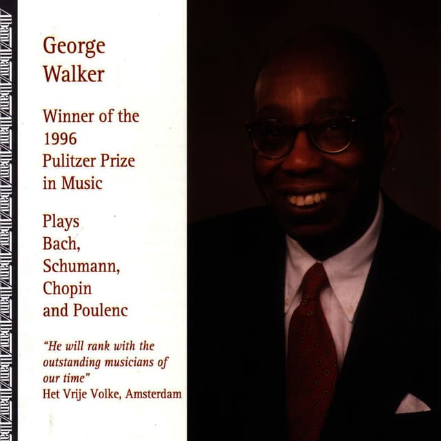 George Walker Plays Bach, Schumann